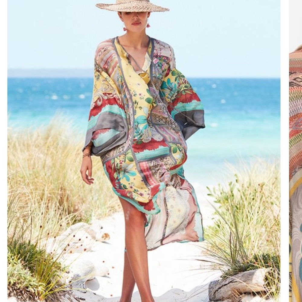 Johnny was BOTANICAL STAN KIMONO DRESS - Picture 4 of 8